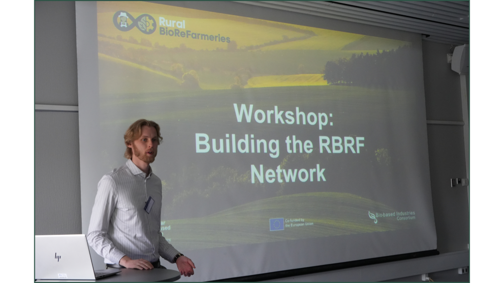 Andreas Gravholt from SEGES Innovation introduced the idea behind the RBRF Network during the consortium meeting hosted in Aarhus (May 2025).