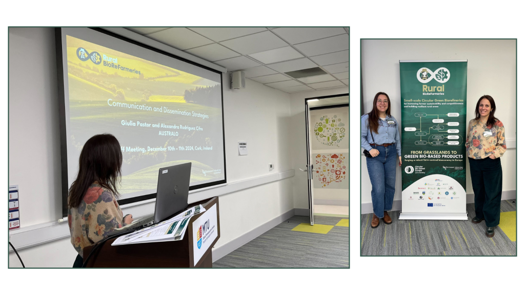 Giulia and Alex attending the kick-off meeting for Rural BioReFarmeries in Cork, Ireland